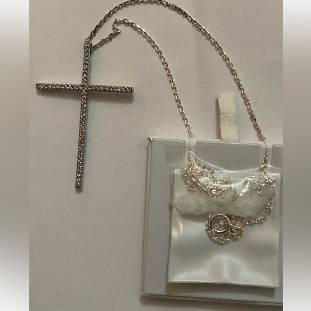 Sterling Silver Cross Pendant Necklace
